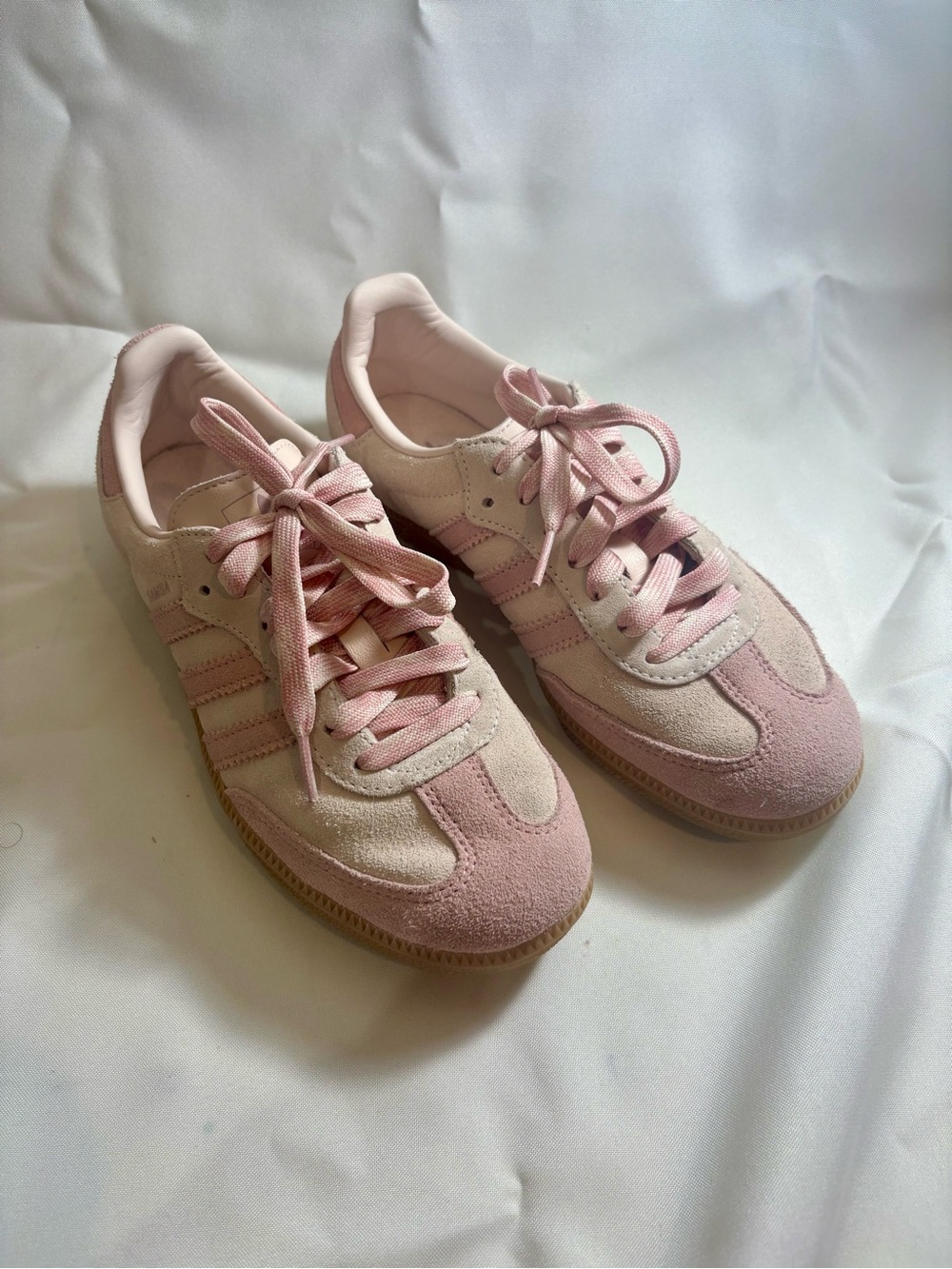 Adidas Samba OG Suede Low-Top Sneakers in Pink